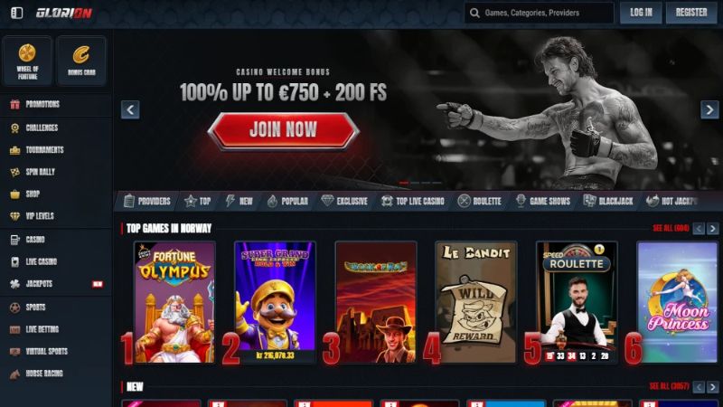 Screenshot Glorion Casino